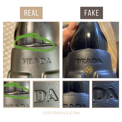 how can you tell if prada shoes are real|prada sole identification.